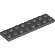 Lego destička 2x8, tmavě modro šedá (4210997)